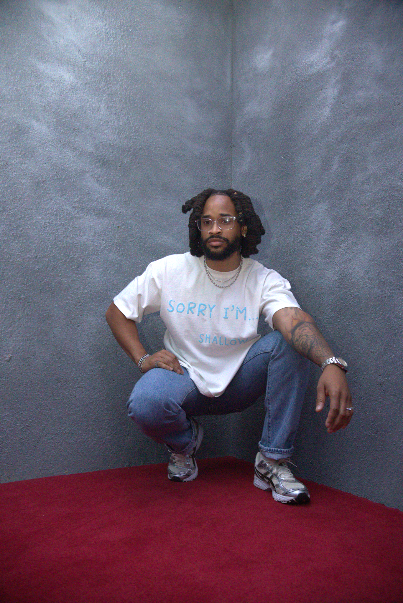 Shallow Box Tee - White