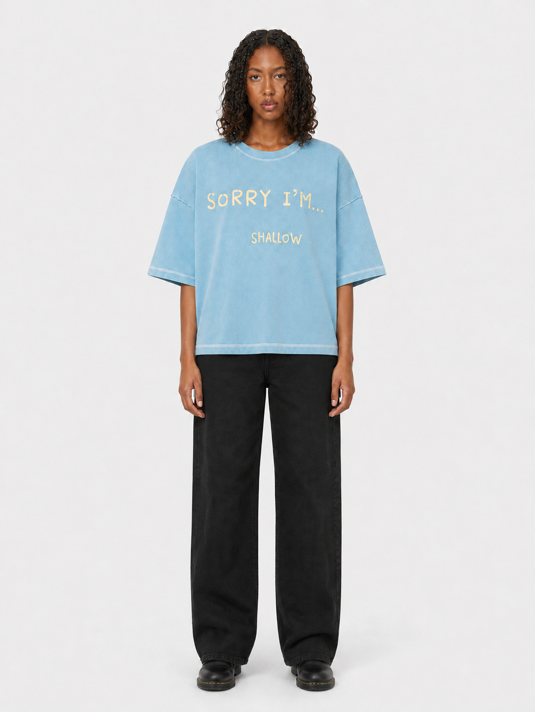 Shallow Box Tee - Blue