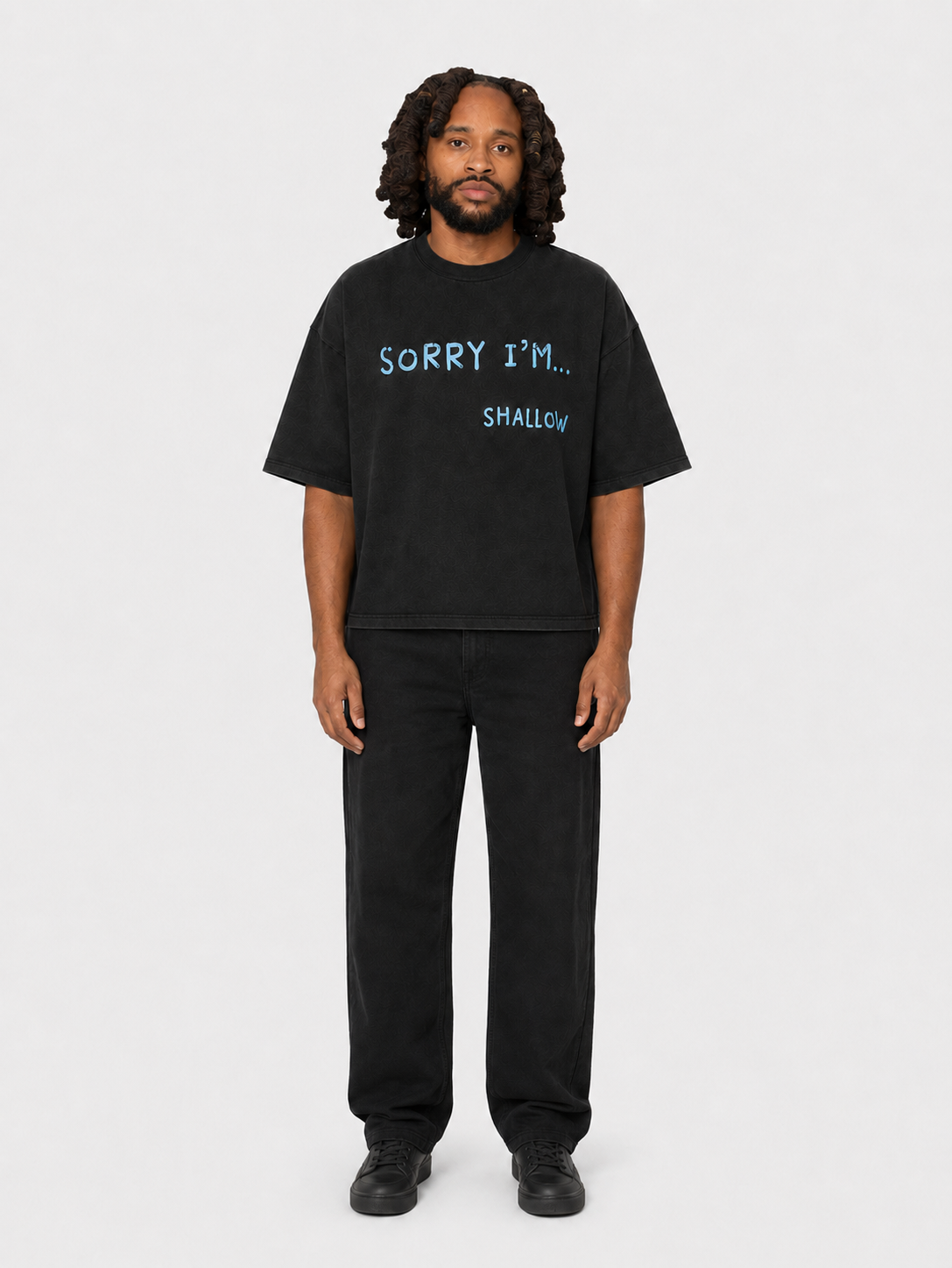 Shallow Box Tee - Black